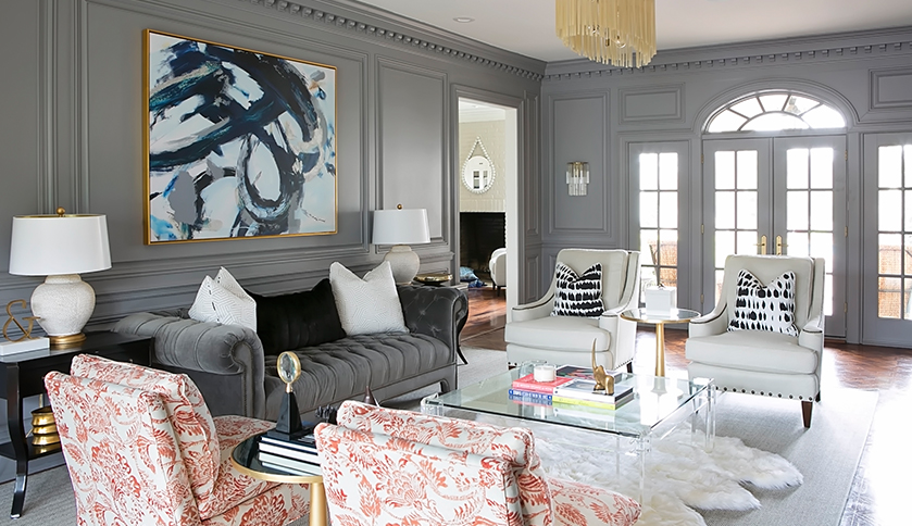 Get the Look: Grown-up, Glam Living Room | Rue
